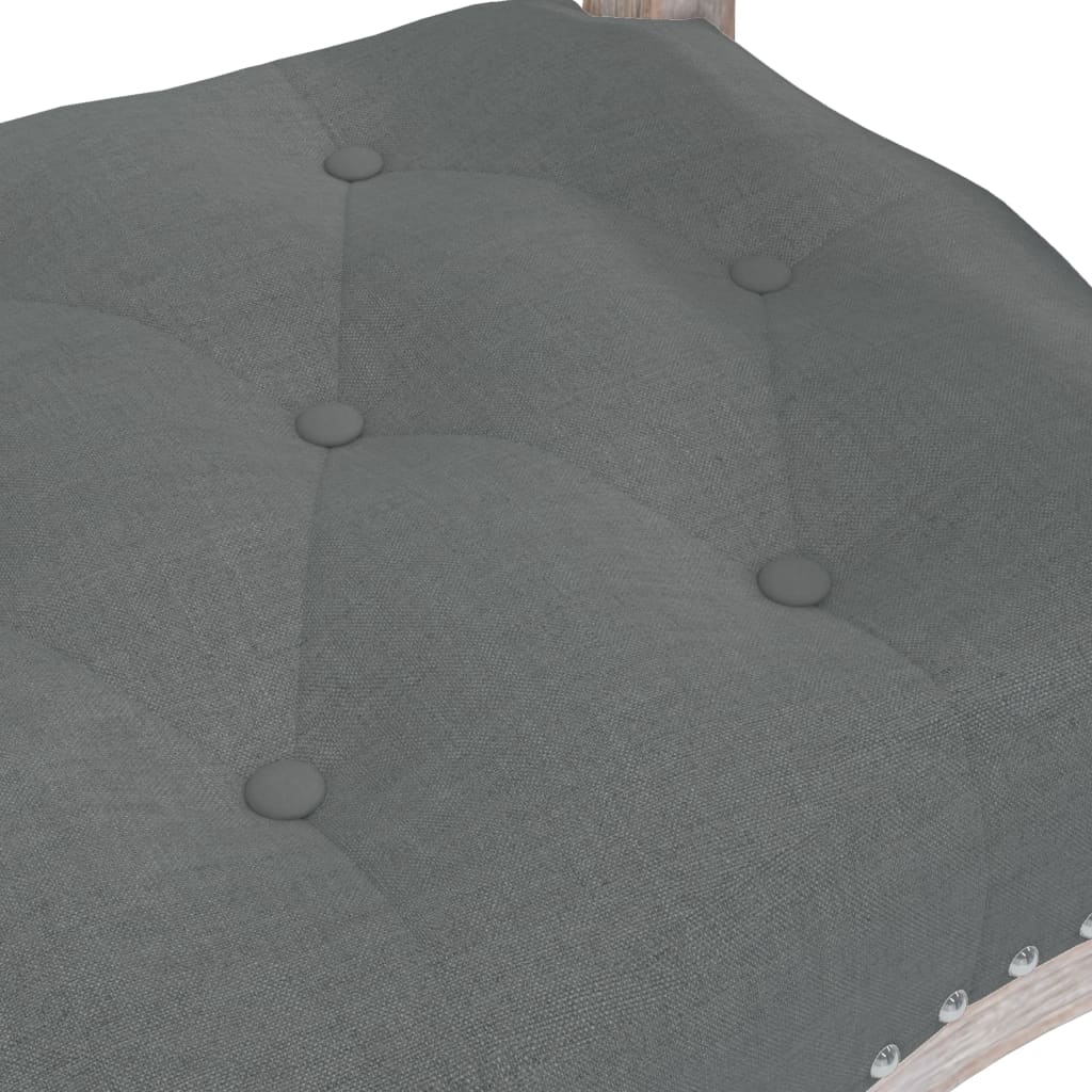 vidaXL Bancă, gri închis, 110x45x60 cm, textil vidaXL Bancă, gri închis, 110x45x60 cm, textil