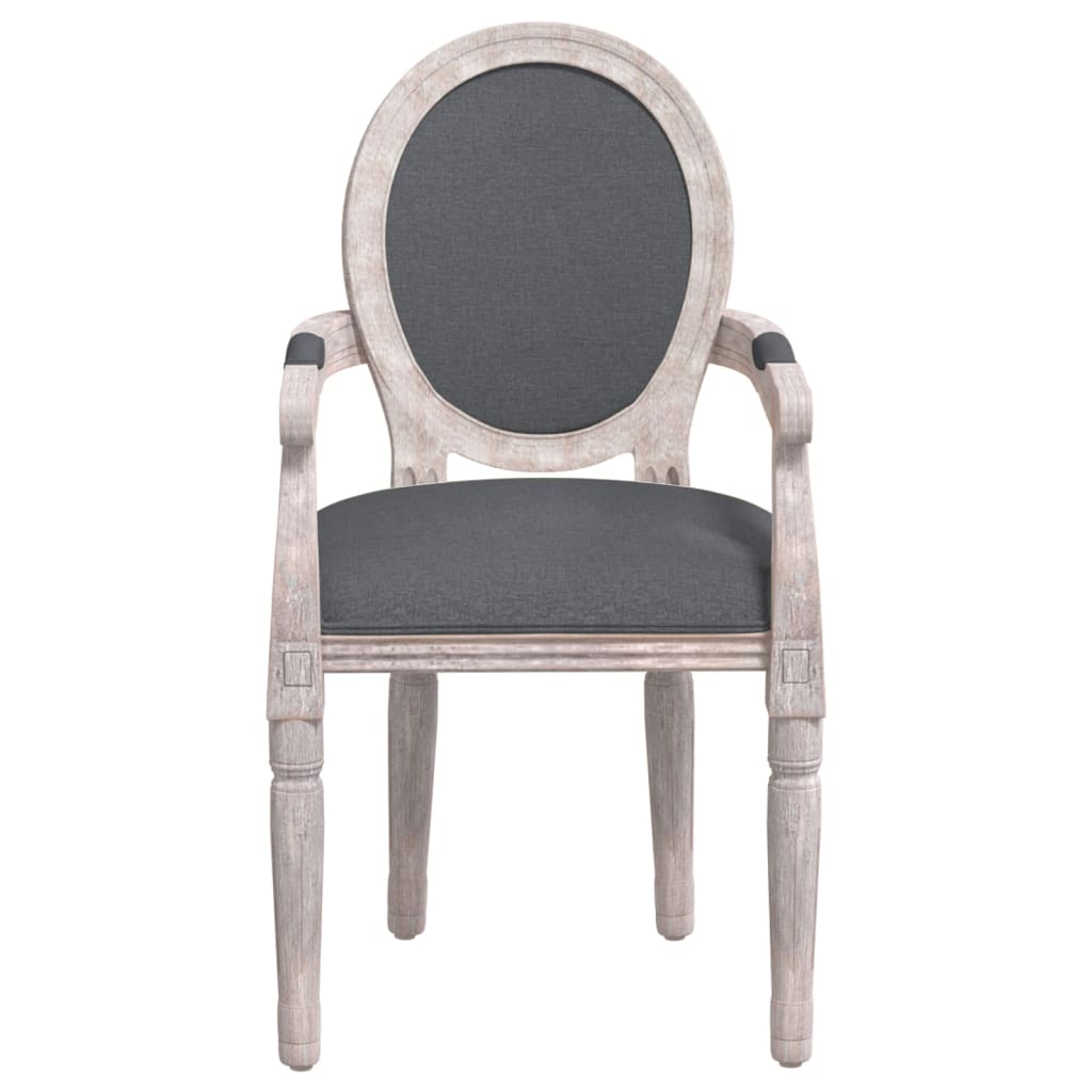 vidaXL Scaun de bucătărie, gri închis, 54x56x96,5 cm, material textil