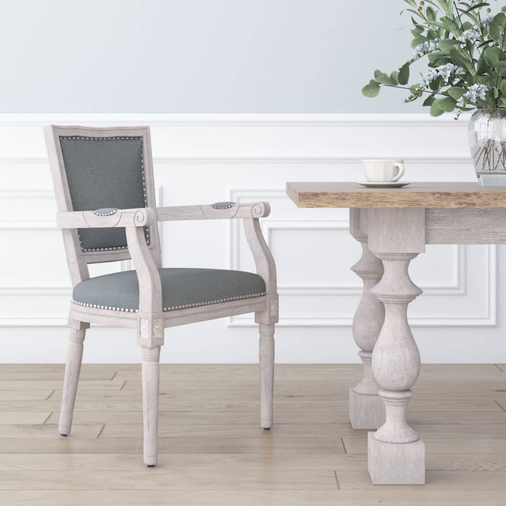 vidaXL Scaun de bucătărie pivotant, gri închis, textil vidaXL Scaun de bucătărie pivotant, gri închis, textil