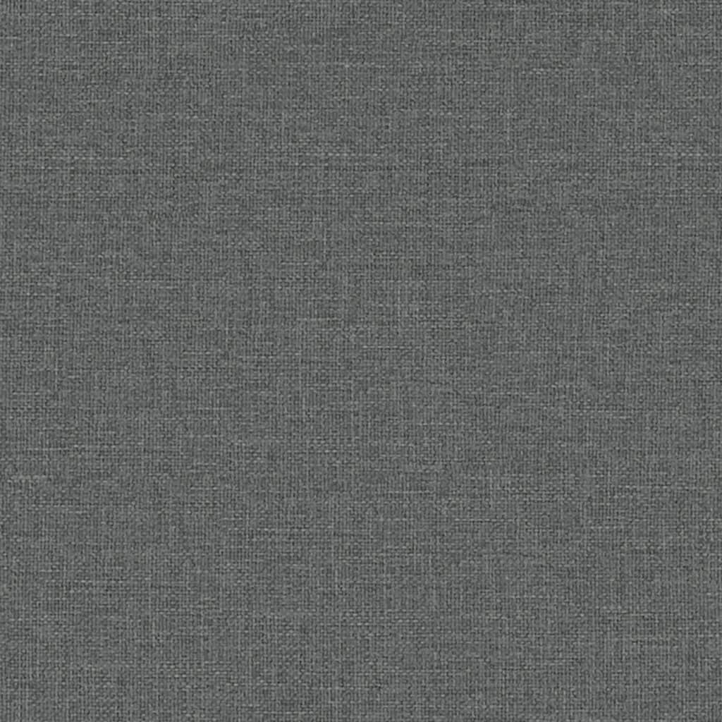 vidaXL Scaun de bucătărie pivotant, gri închis, textil