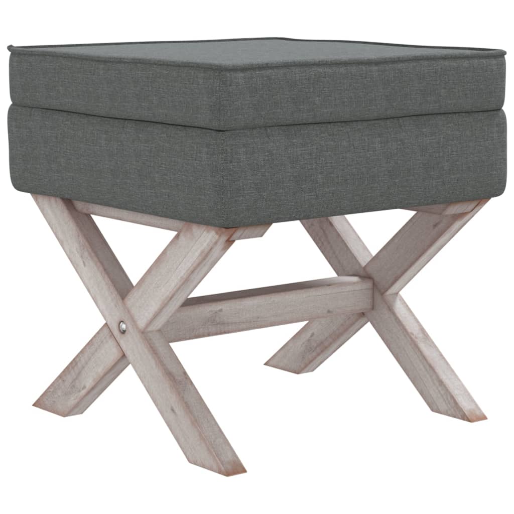vidaXL Taburet de depozitare, gri închis, 45x45x49 cm, material textil vidaXL Taburet de depozitare, gri închis, 45x45x49 cm, material textil