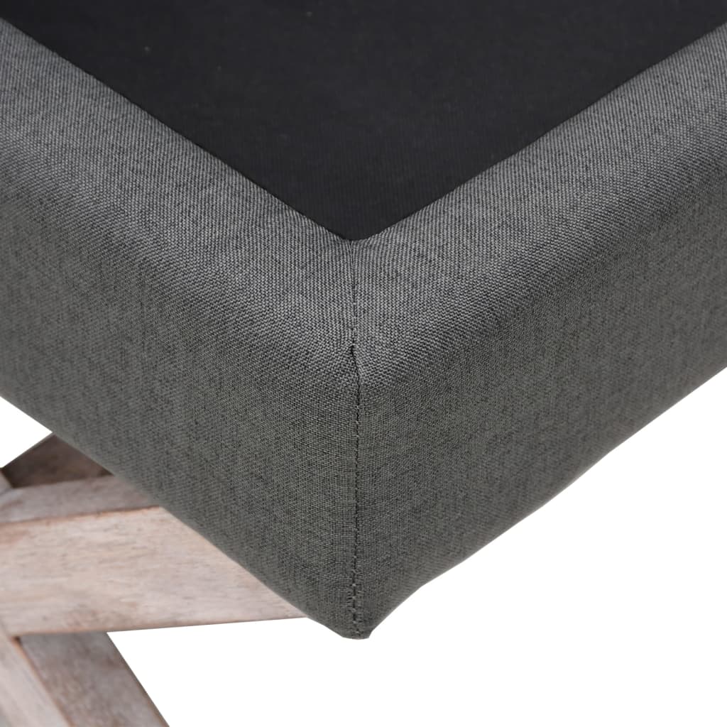 vidaXL Taburet de depozitare, gri închis, 45x45x49 cm, material textil vidaXL Taburet de depozitare, gri închis, 45x45x49 cm, material textil
