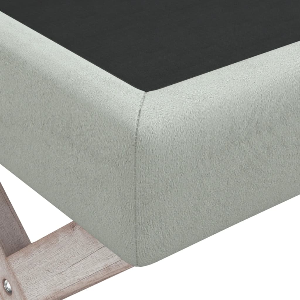 vidaXL Taburet de depozitare, gri deschis, 110x45x49 cm, catifea