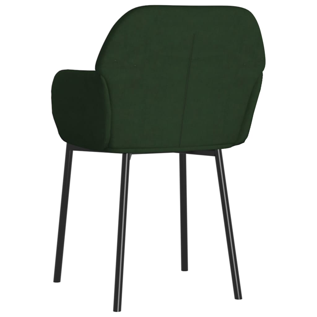 vidaXL Scaune de sufragerie, 2 buc., verde închis, catifea vidaXL Scaune de sufragerie, 2 buc., verde închis, catifea