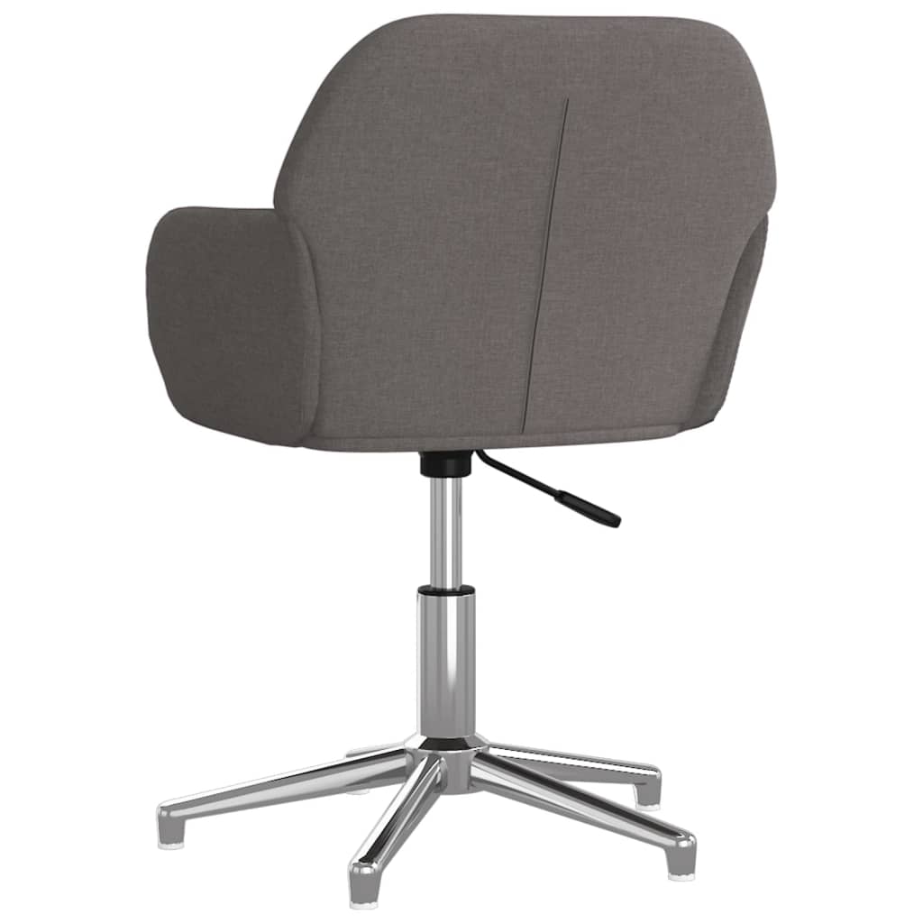 vidaXL Scaun de birou pivotant, gri închis, material textil vidaXL Scaun de birou pivotant, gri închis, material textil