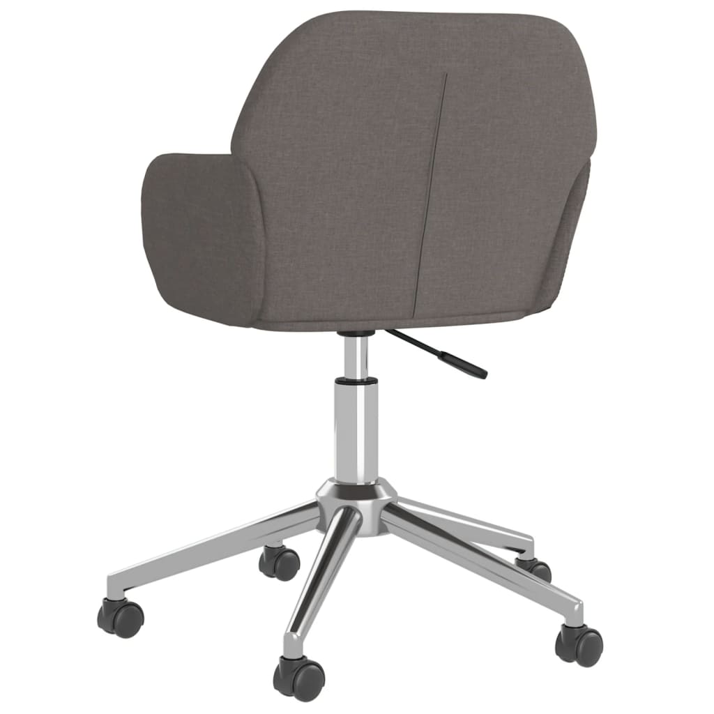 vidaXL Scaun de birou pivotant, gri închis, material textil vidaXL Scaun de birou pivotant, gri închis, material textil