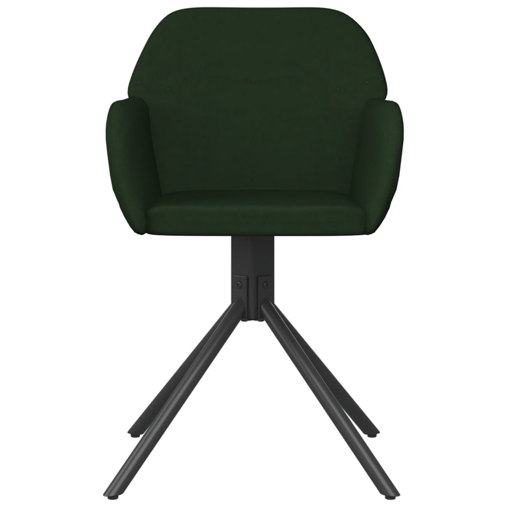 vidaXL Scaune de bucătărie pivotante, 2 buc., verde închis, catifea vidaXL Scaune de bucătărie pivotante, 2 buc., verde închis, catifea