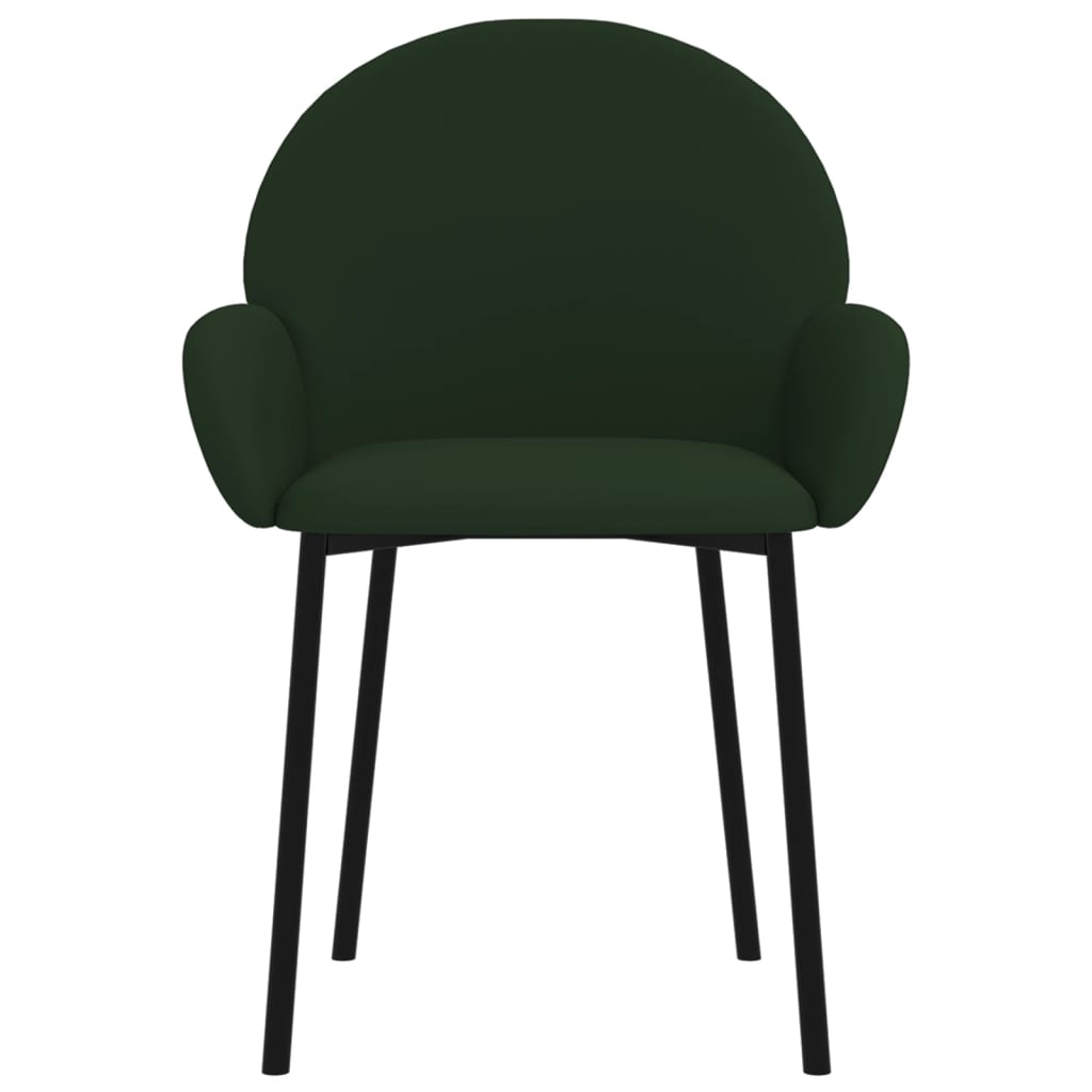 vidaXL Scaune de bucătărie, 2 buc., verde închis, catifea vidaXL Scaune de bucătărie, 2 buc., verde închis, catifea