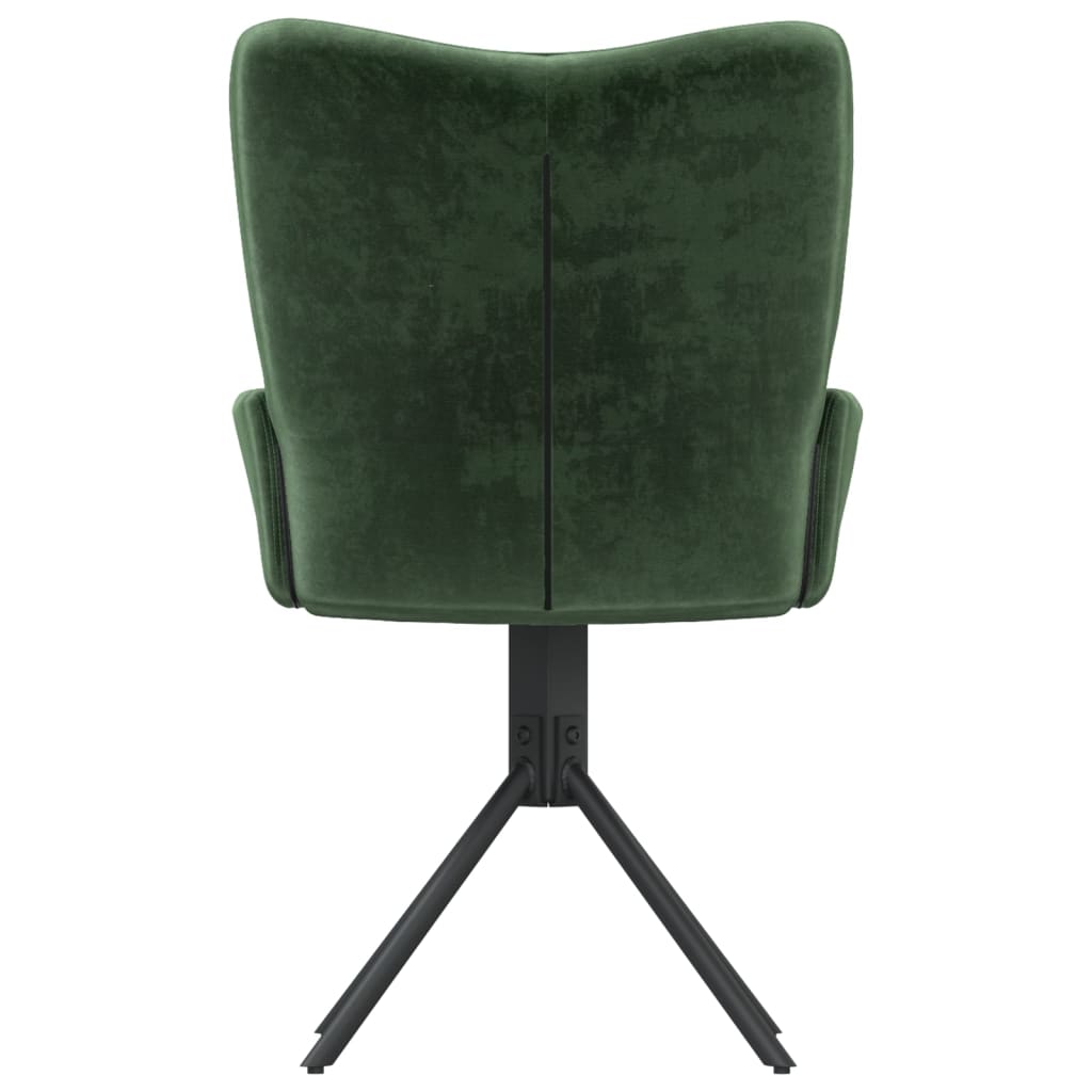 vidaXL Scaune de bucătărie pivotante, 2 buc., verde închis, catifea vidaXL Scaune de bucătărie pivotante, 2 buc., verde închis, catifea