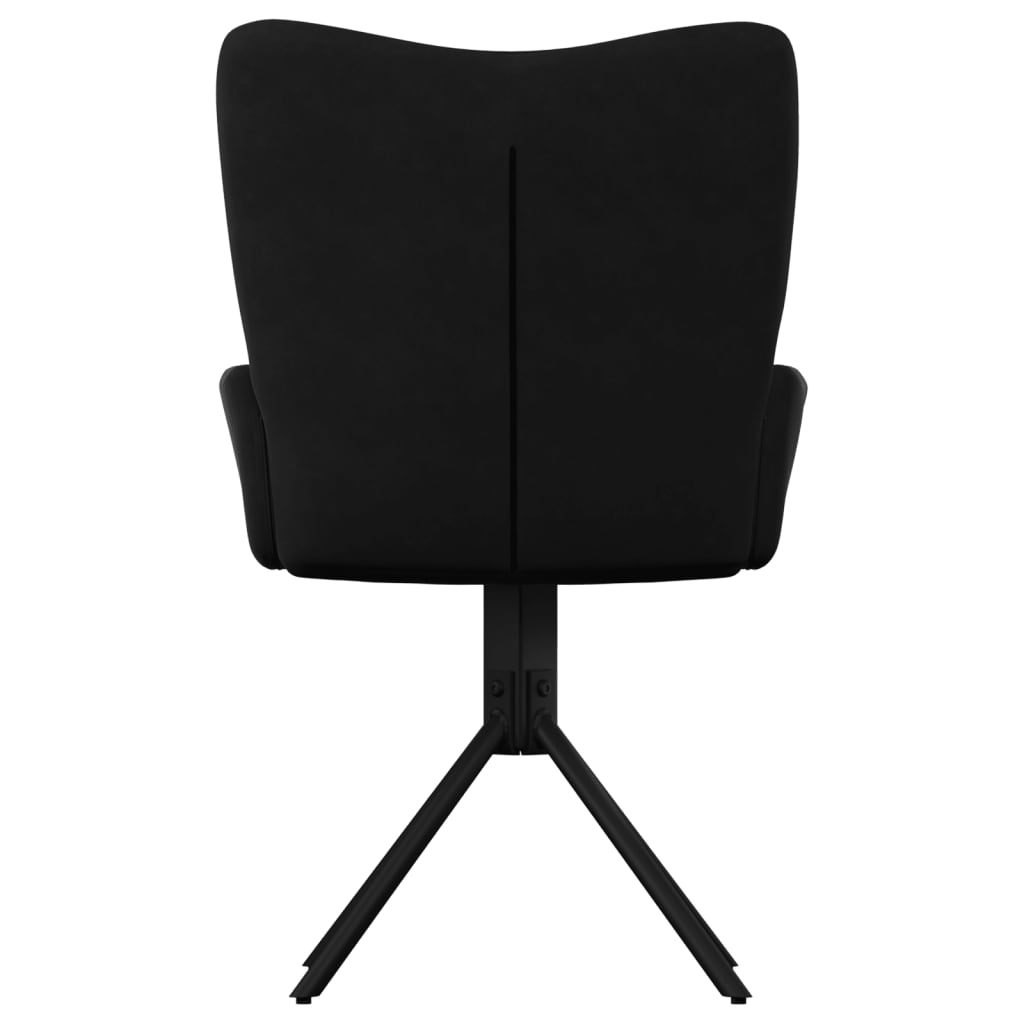 vidaXL Scaune de bucătărie pivotante, 2 buc., negru, catifea vidaXL Scaune de bucătărie pivotante, 2 buc., negru, catifea
