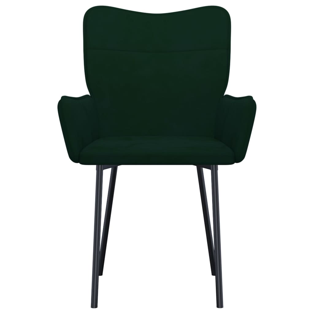 vidaXL Scaune de sufragerie, 2 buc., verde închis, catifea vidaXL Scaune de sufragerie, 2 buc., verde închis, catifea