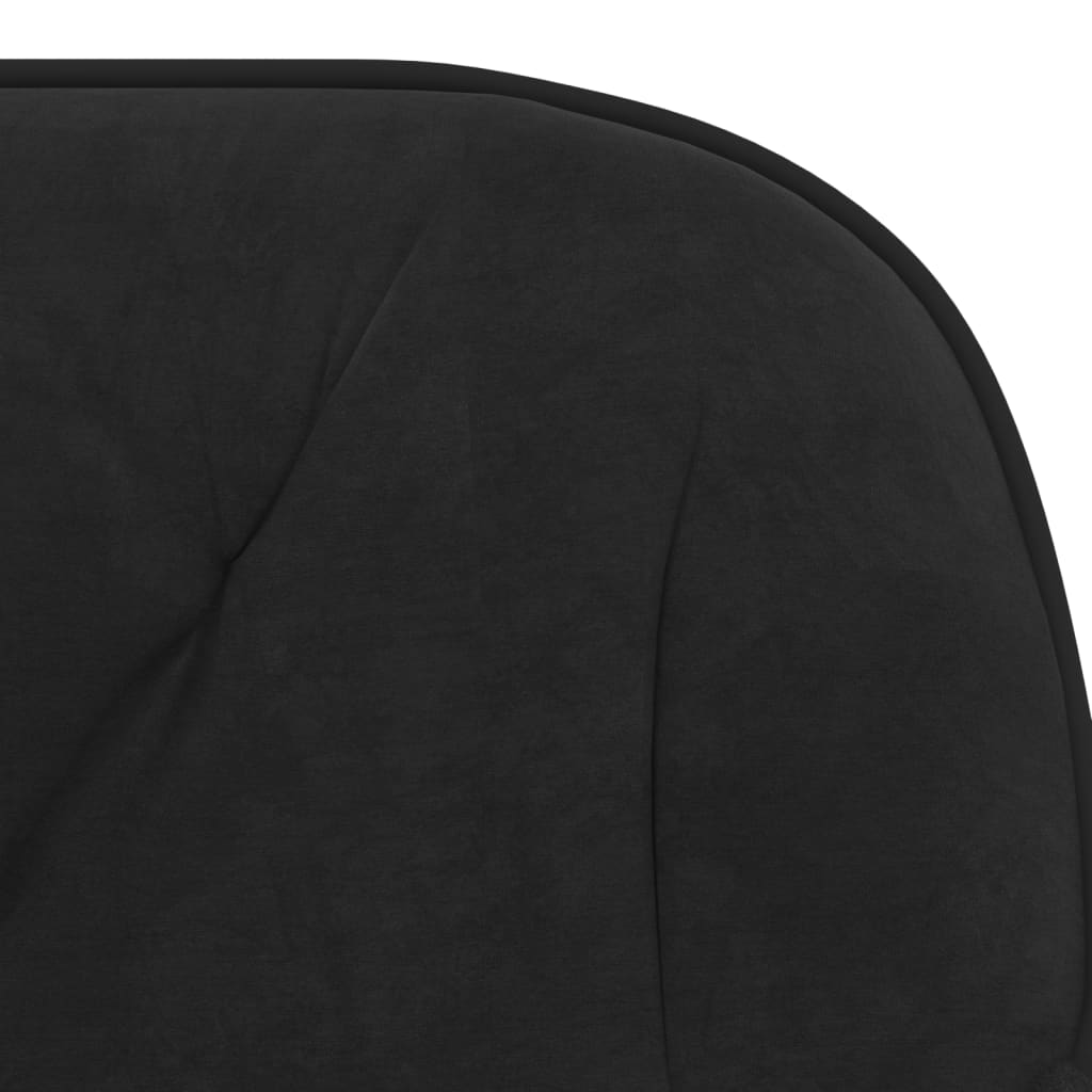 vidaXL Scaun de birou pivotant, negru, catifea vidaXL Scaun de birou pivotant, negru, catifea