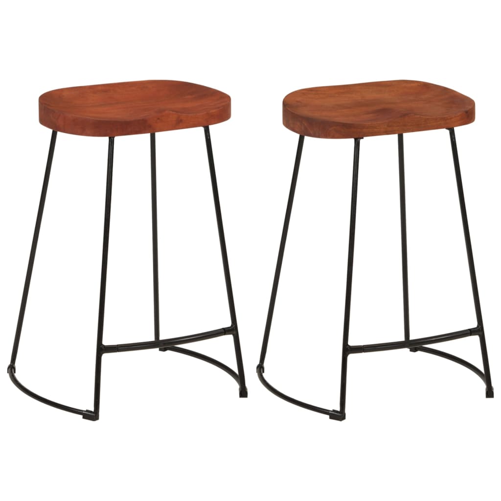 vidaXL Scaune de bar Gavin 2 buc. 45x40x63 cm lemn masiv de mango vidaXL Scaune de bar Gavin 2 buc. 45x40x63 cm lemn masiv de mango