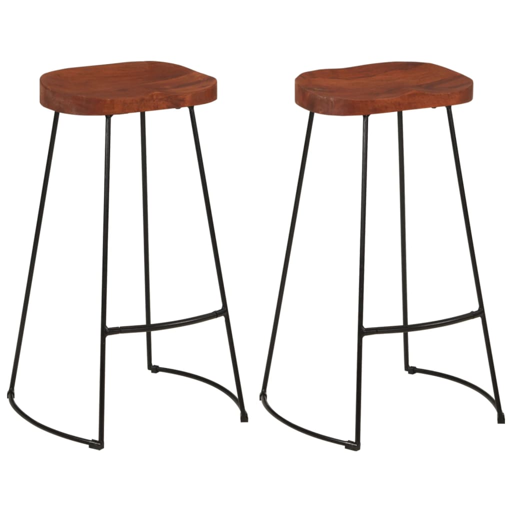 vidaXL Scaune de bar Gavin 2 buc. 50x40x78 cm lemn masiv de mango vidaXL Scaune de bar Gavin 2 buc. 50x40x78 cm lemn masiv de mango