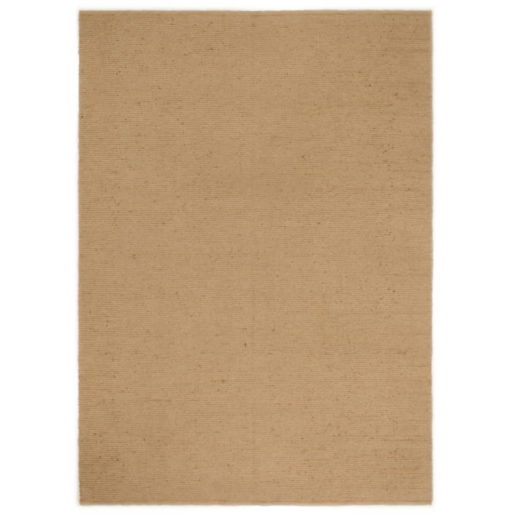 vidaXL Covor buclat lucrat manual, 120x180 cm, iută și bumbac