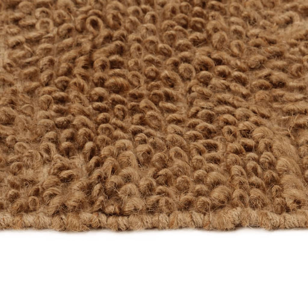 vidaXL Covor buclat lucrat manual, 160x230 cm, iută și bumbac vidaXL Covor buclat lucrat manual, 160x230 cm, iută și bumbac
