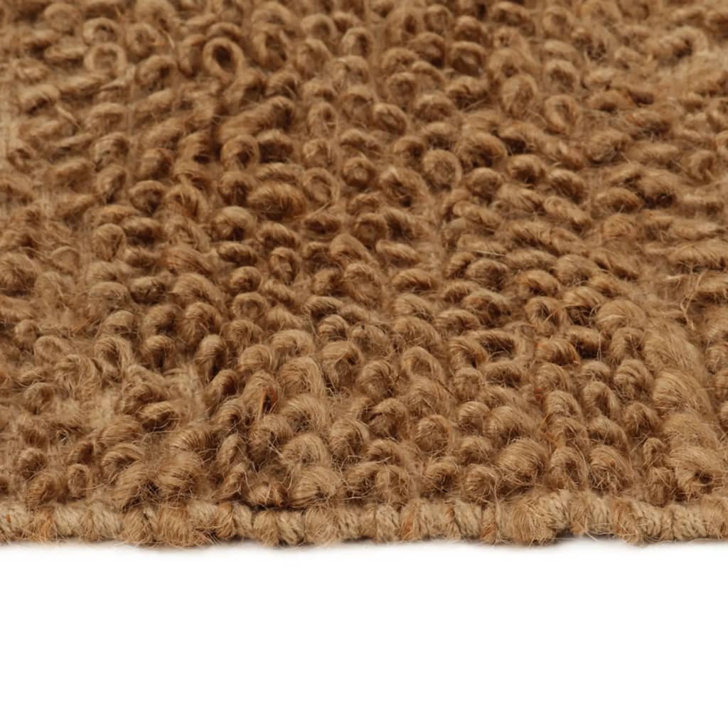 vidaXL Covor buclat lucrat manual, 180x250 cm, iută și bumbac vidaXL Covor buclat lucrat manual, 180x250 cm, iută și bumbac
