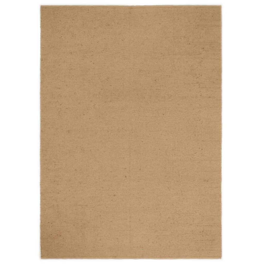 vidaXL Covor buclat lucrat manual, 200x300 cm, iută și bumbac vidaXL Covor buclat lucrat manual, 200x300 cm, iută și bumbac