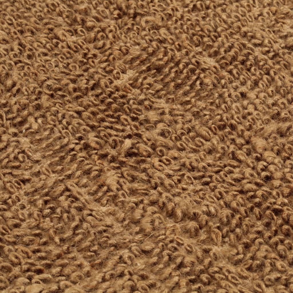 vidaXL Covor buclat lucrat manual, 200x300 cm, iută și bumbac vidaXL Covor buclat lucrat manual, 200x300 cm, iută și bumbac