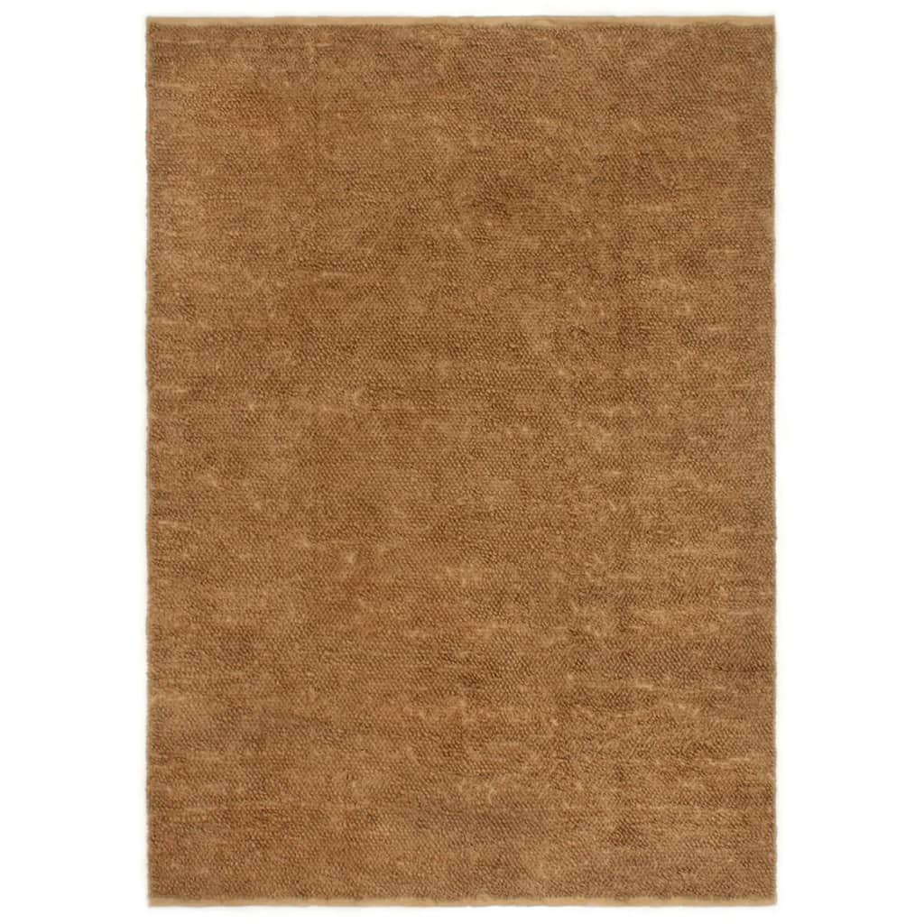 vidaXL Covor buclat lucrat manual, 200x300 cm, iută și bumbac vidaXL Covor buclat lucrat manual, 200x300 cm, iută și bumbac