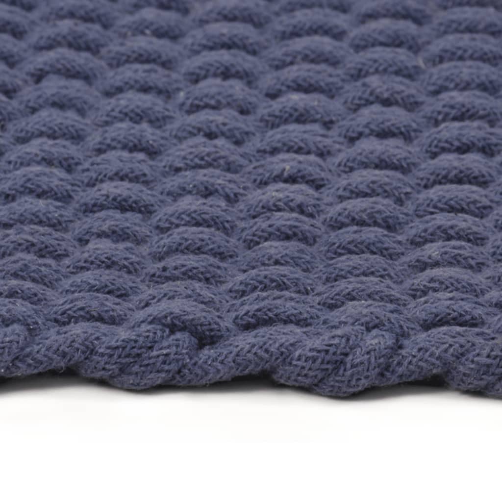 vidaXL Covor dreptunghiular, bleumarin, 180x250 cm, bumbac vidaXL Covor dreptunghiular, bleumarin, 180x250 cm, bumbac