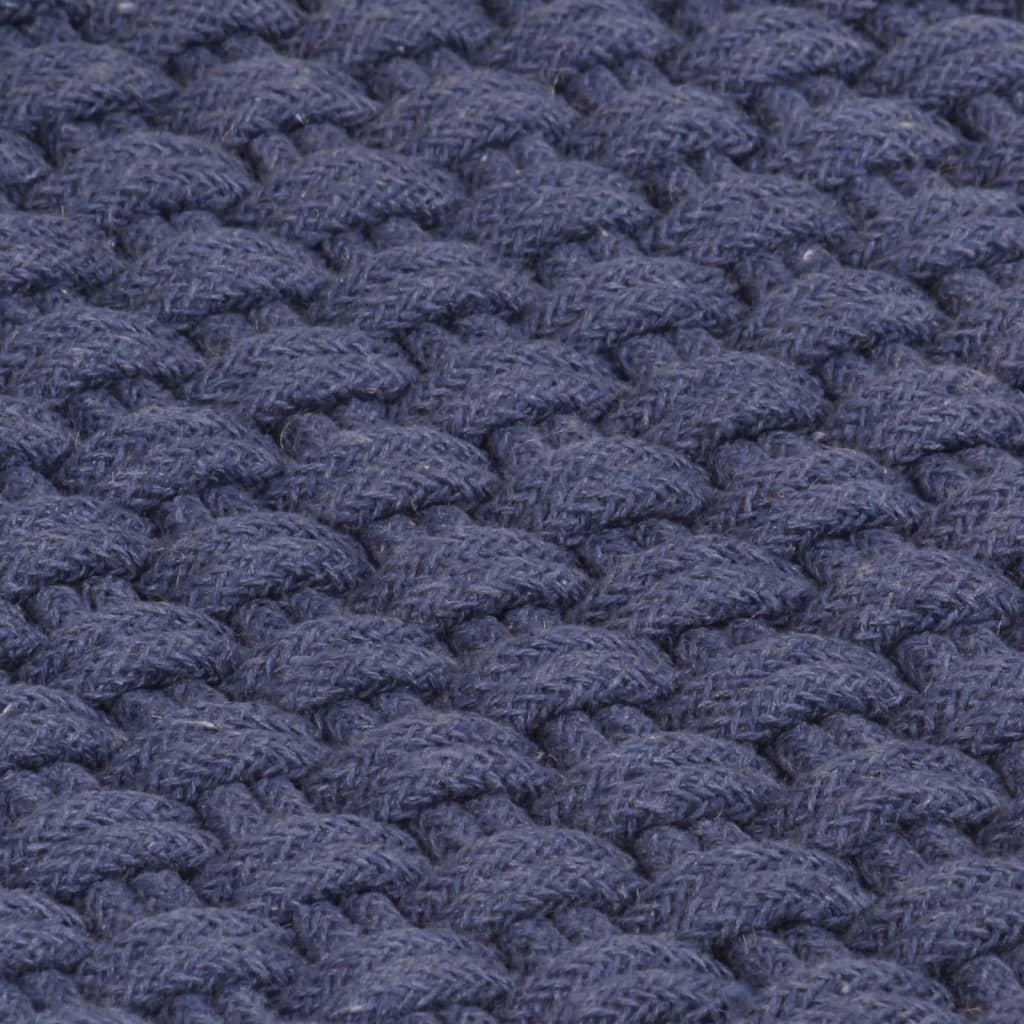 vidaXL Covor dreptunghiular, bleumarin, 180x250 cm, bumbac vidaXL Covor dreptunghiular, bleumarin, 180x250 cm, bumbac