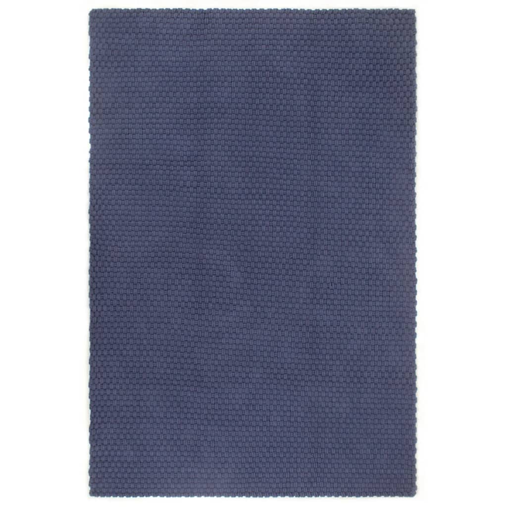 vidaXL Covor dreptunghiular, bleumarin, 180x250 cm, bumbac vidaXL Covor dreptunghiular, bleumarin, 180x250 cm, bumbac