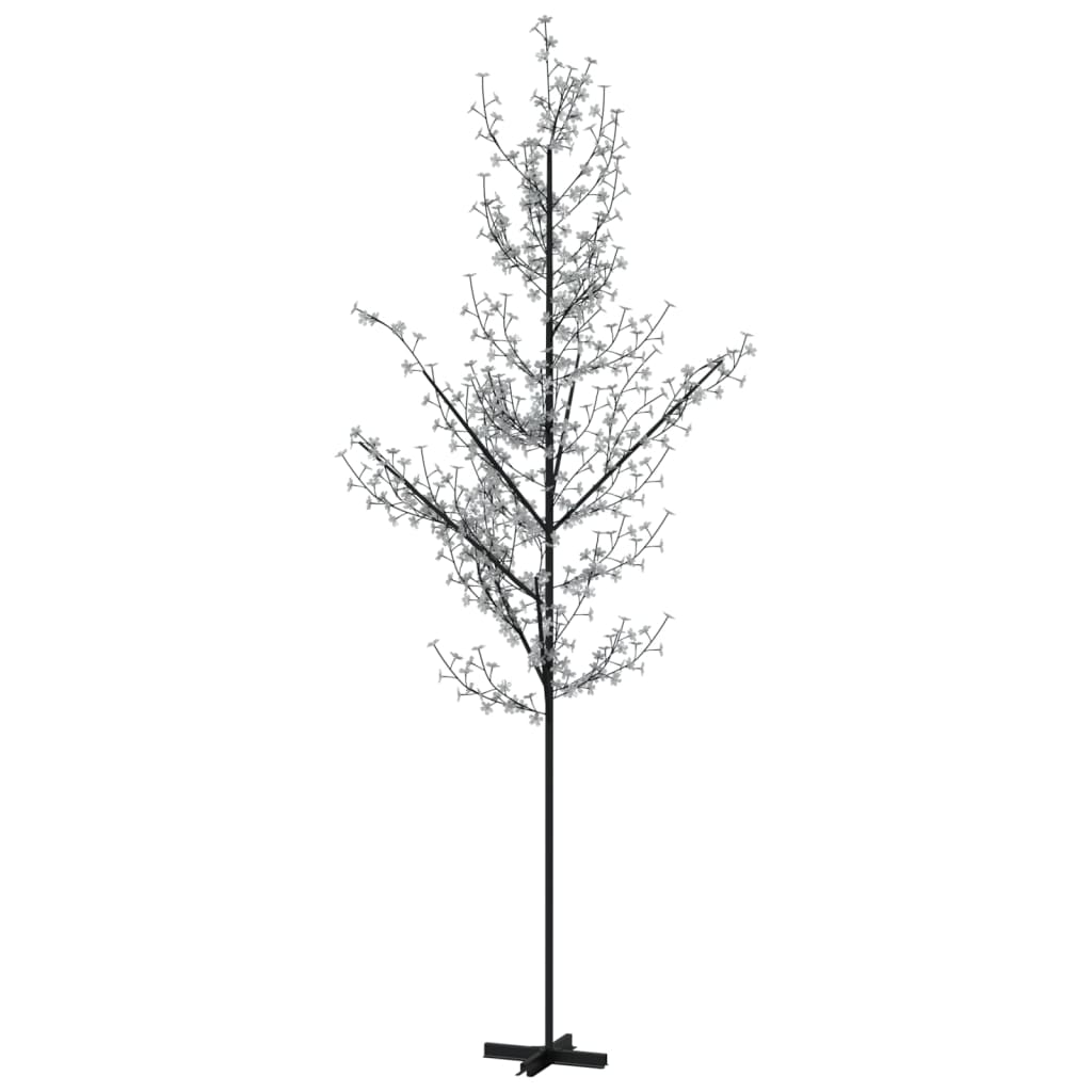 vidaXL Copac cu flori de cireș cu LED, 672 LED-uri alb calde, 400 cm