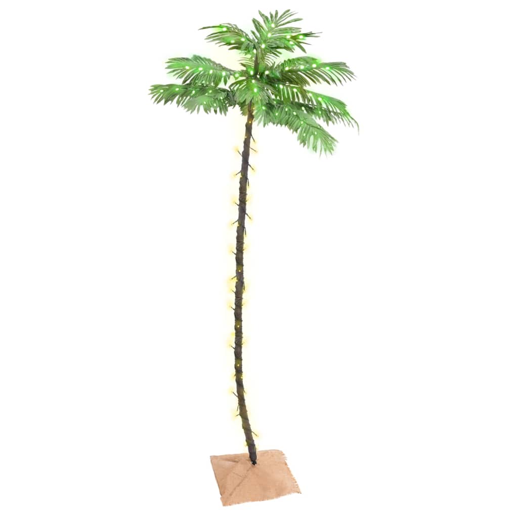 vidaXL Palmier cu LED, 136 LED-uri alb calde, 220 cm vidaXL Palmier cu LED, 136 LED-uri alb calde, 220 cm