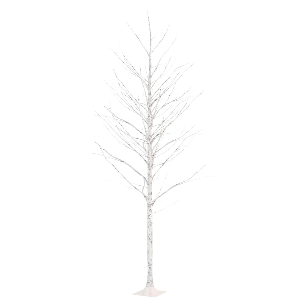 vidaXL Mesteacăn cu LED, alb, 240 LED-uri alb calde, 300 cm vidaXL Mesteacăn cu LED, alb, 240 LED-uri alb calde, 300 cm