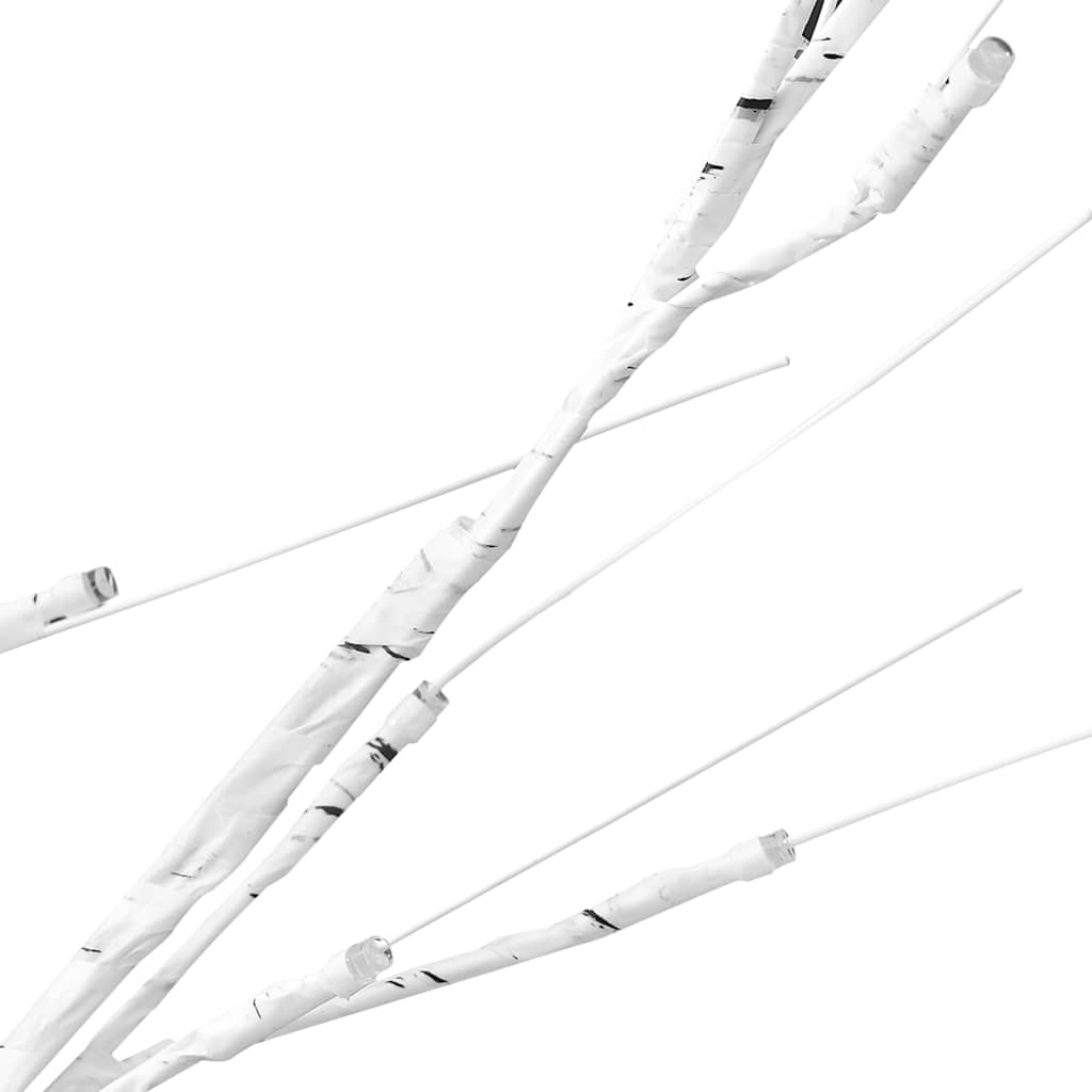 vidaXL Mesteacăn cu LED, alb, 240 LED-uri alb calde, 300 cm vidaXL Mesteacăn cu LED, alb, 240 LED-uri alb calde, 300 cm
