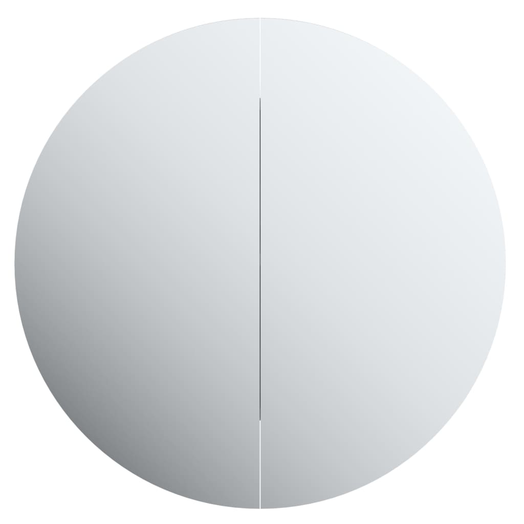 vidaXL Dulap de baie cu oglindă rotundă și LED, negru, 40x40x17,5 cm vidaXL Dulap de baie cu oglindă rotundă și LED, negru, 40x40x17,5 cm