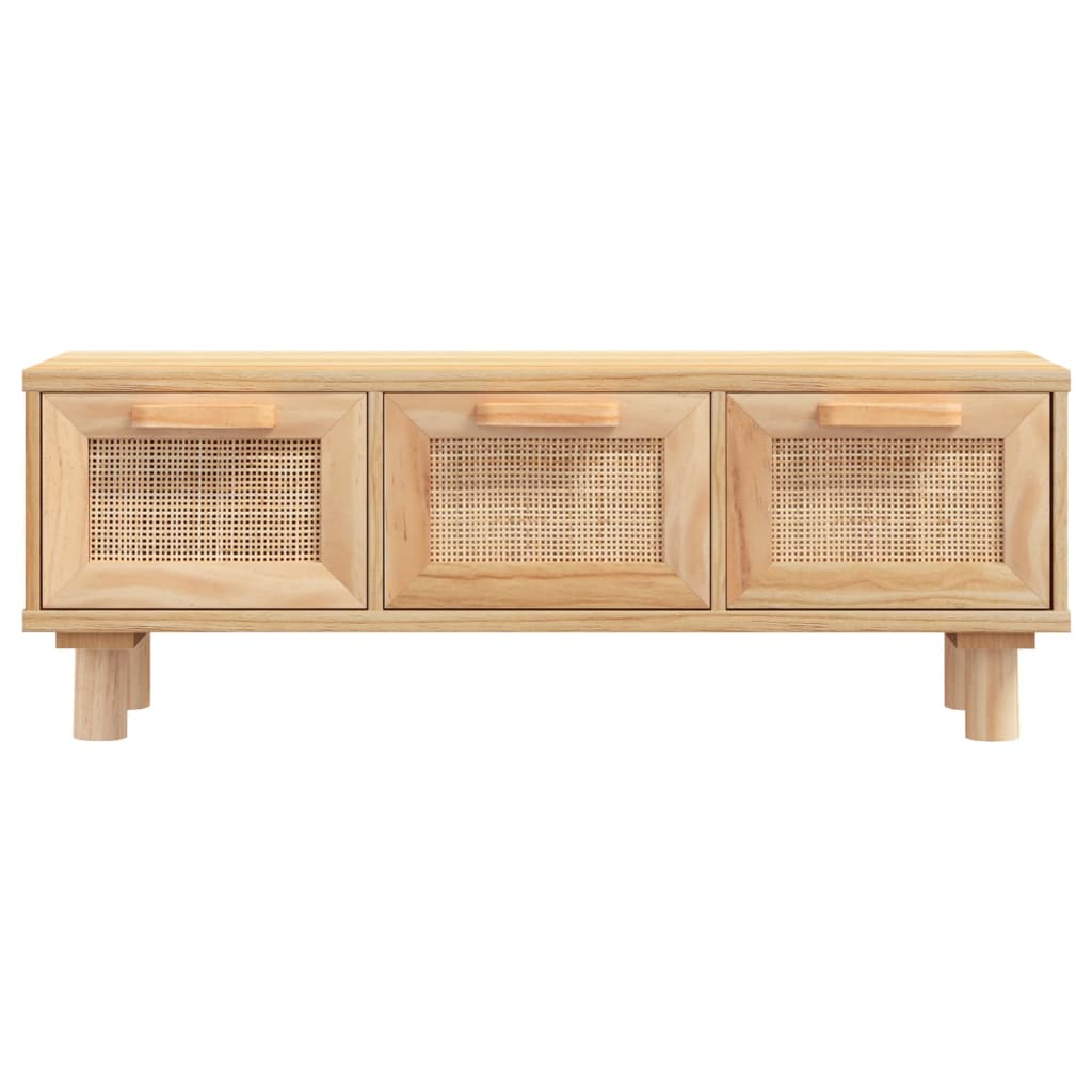 vidaXL Măsuță de cafea maro 80x40x30 cm lemn prelucrat&lemn masiv pin
