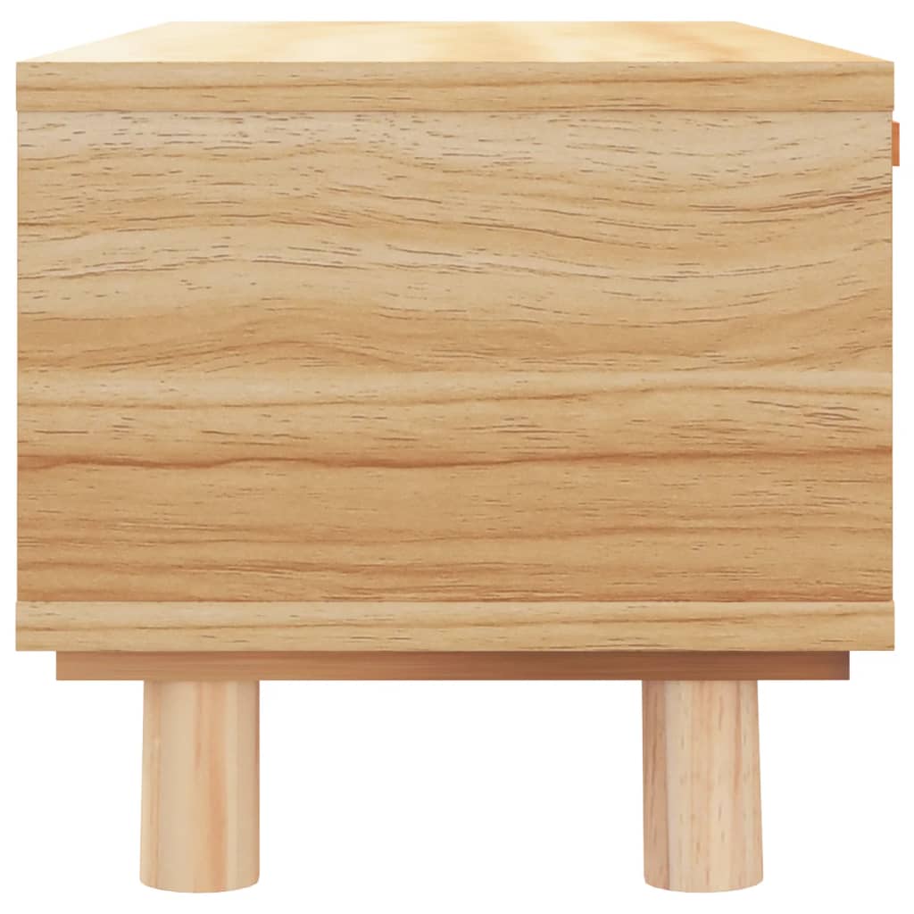 vidaXL Măsuță de cafea maro 80x40x30 cm lemn prelucrat&lemn masiv pin