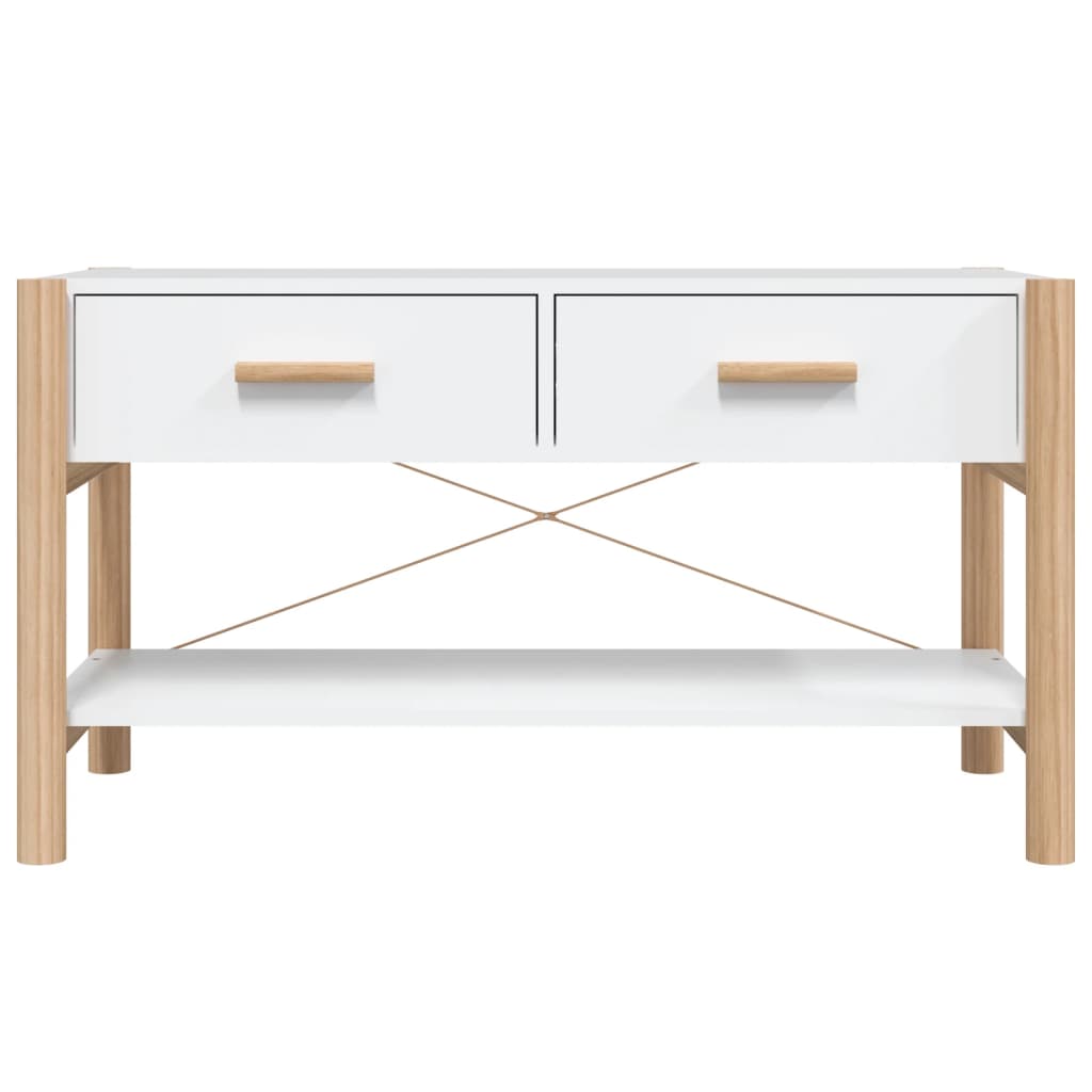 vidaXL Comodă TV, alb, 82x38x45 cm, lemn prelucrat vidaXL Comodă TV, alb, 82x38x45 cm, lemn prelucrat