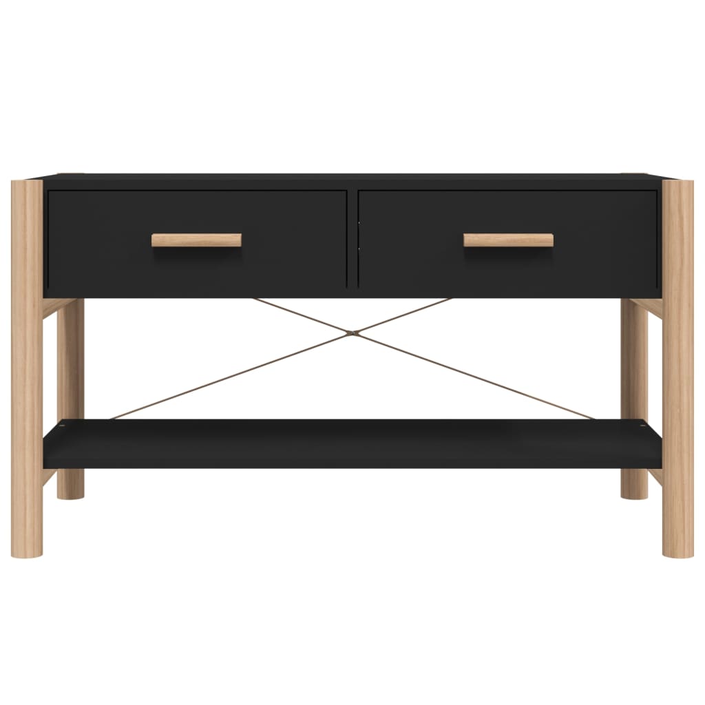 vidaXL Comodă TV, negru, 82x38x45 cm, lemn prelucrat