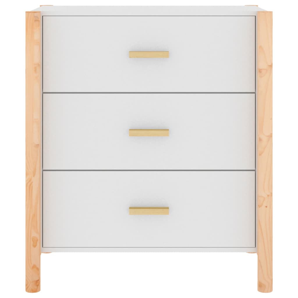 vidaXL Servantă, alb, 62x38x70cm, lemn prelucrat