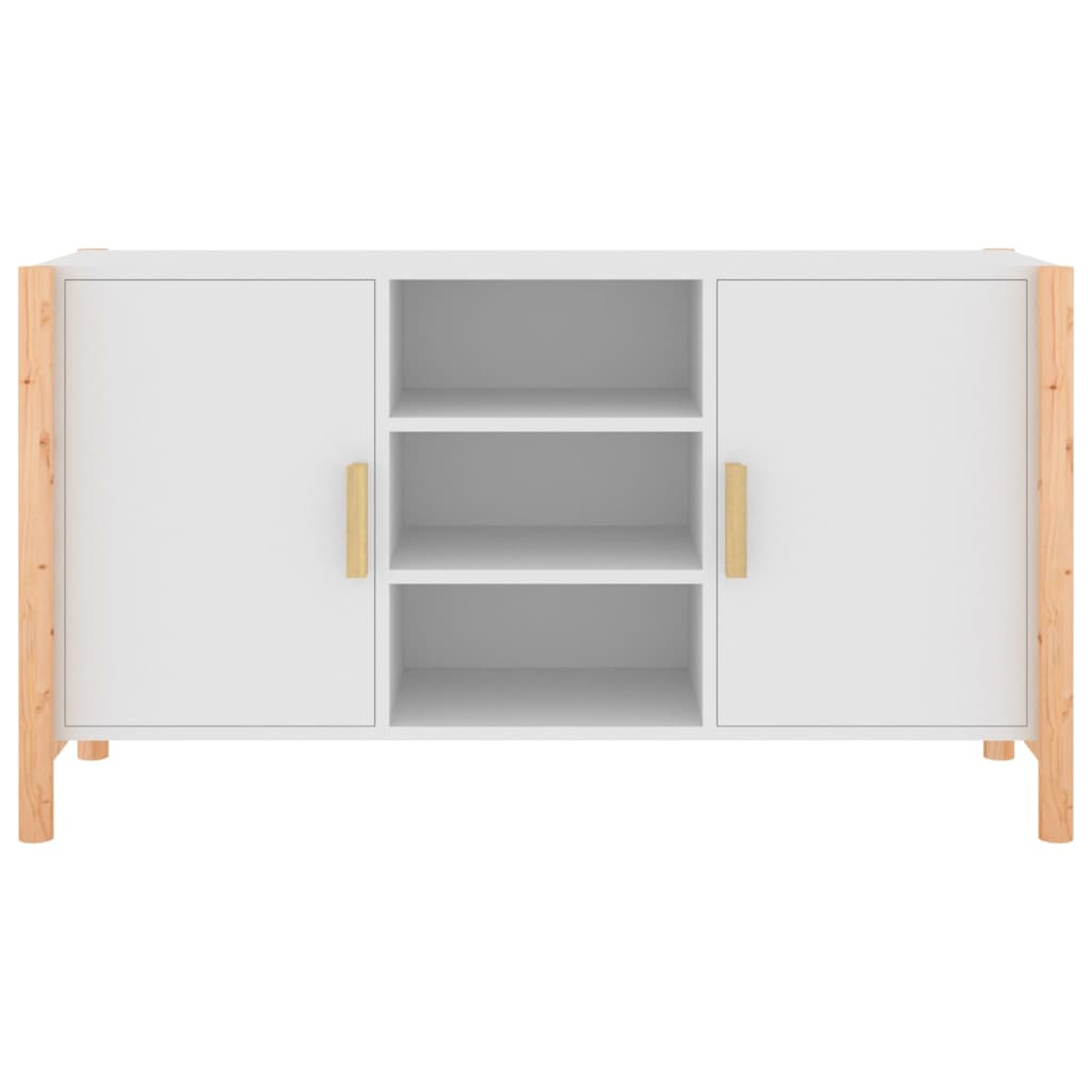 vidaXL Servantă, alb, 107x38x60 cm, lemn prelucrat