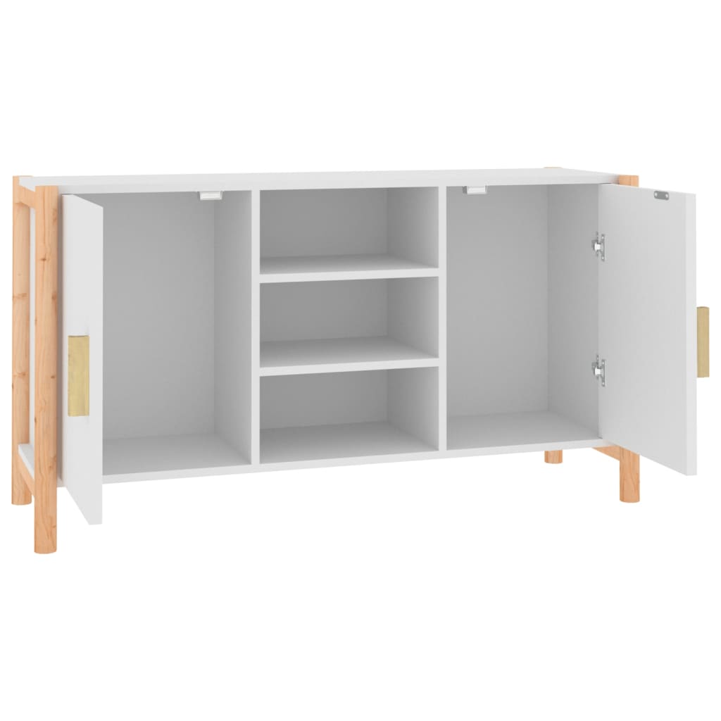 vidaXL Servantă, alb, 107x38x60 cm, lemn prelucrat