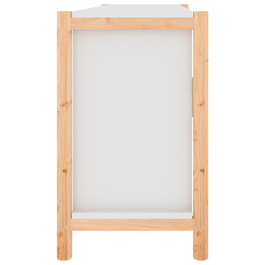 vidaXL Servantă, alb, 107x38x60 cm, lemn prelucrat