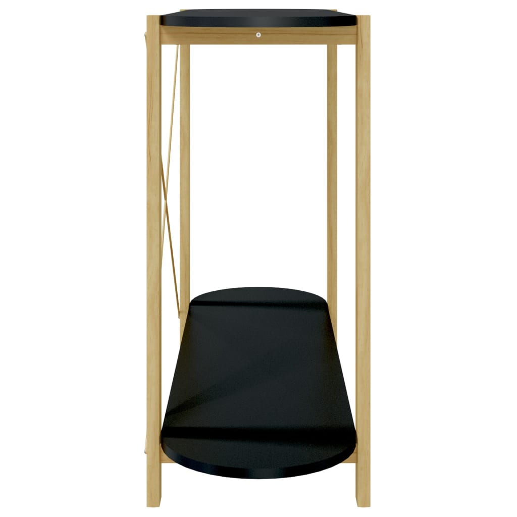 vidaXL Măsuță consolă, negru, 110x38x75 cm, lemn prelucrat vidaXL Măsuță consolă, negru, 110x38x75 cm, lemn prelucrat