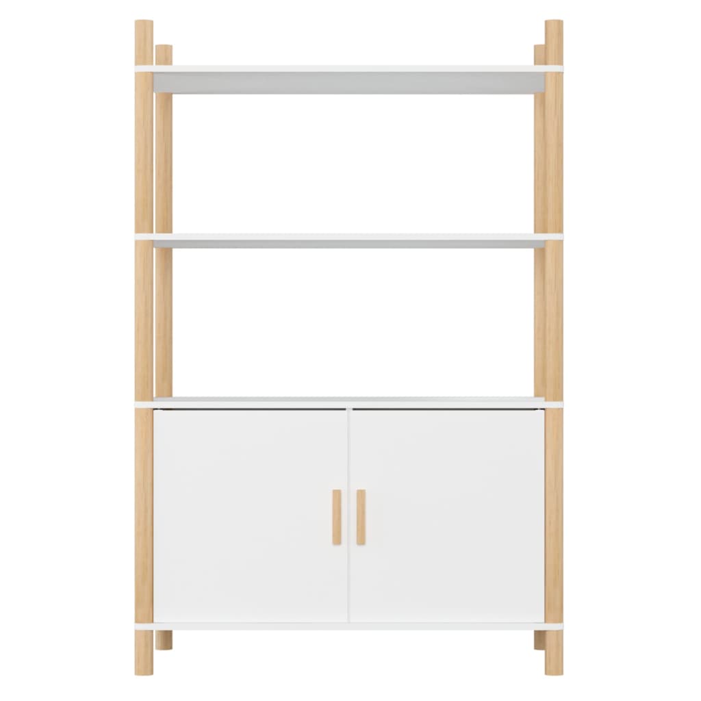 vidaXL Dulap înalt, alb, 80x40x121, cm lemn prelucrat