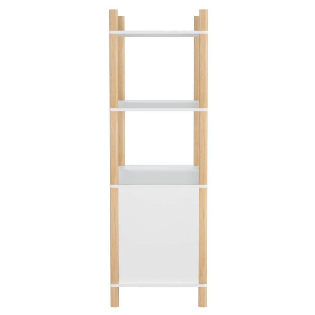 vidaXL Dulap înalt, alb, 80x40x121, cm lemn prelucrat