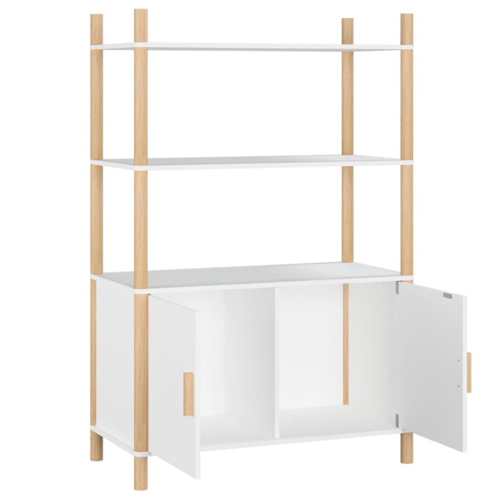vidaXL Dulap înalt, alb, 80x40x121, cm lemn prelucrat
