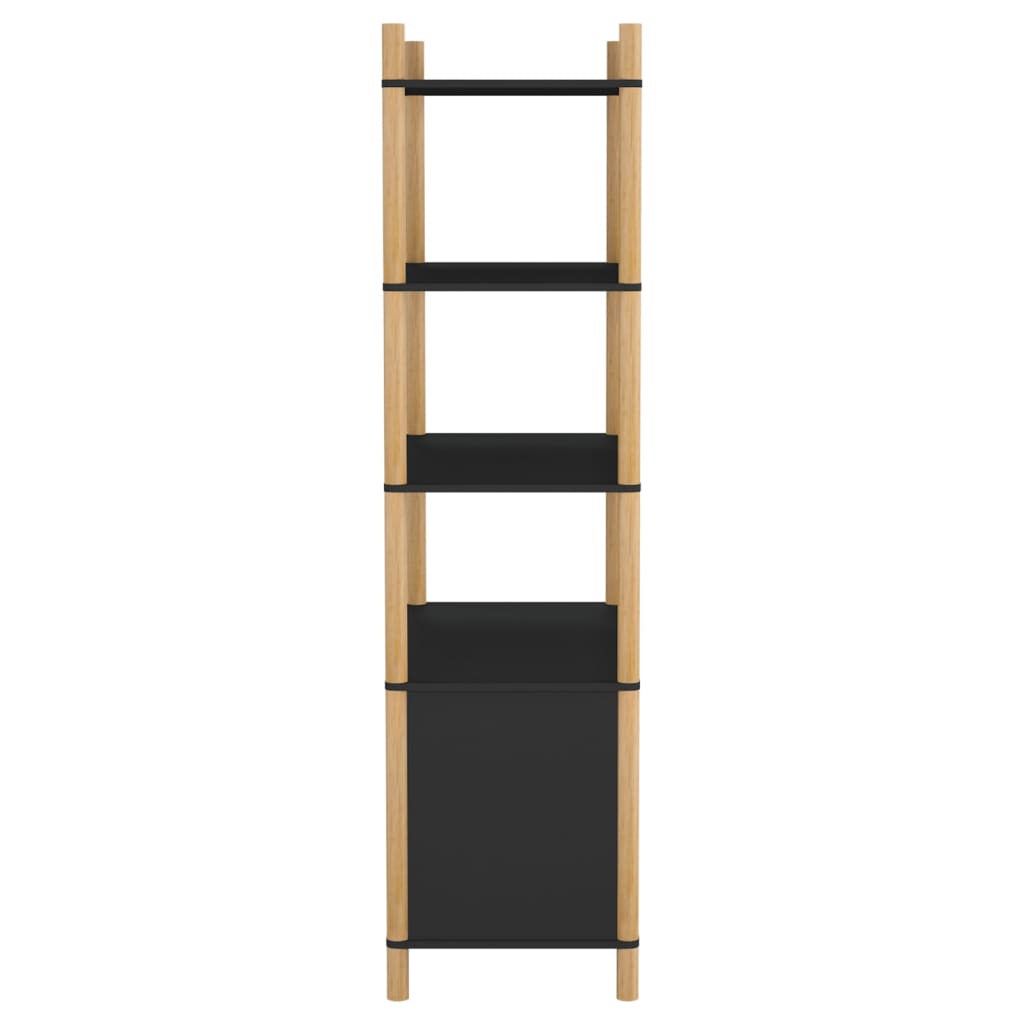 vidaXL Dulap înalt, negru, 80x40x153 cm, lemn prelucrat