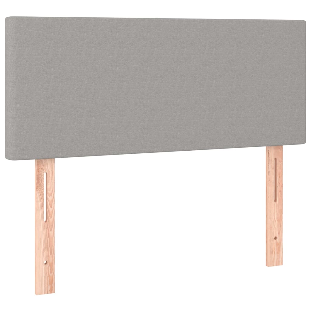 vidaXL Tăblie de pat, gri deschis, 80x5x78/88 cm, textil