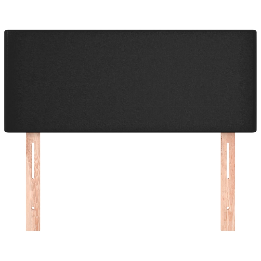 vidaXL Tăblie de pat, negru, 90x5x78/88 cm, piele ecologică