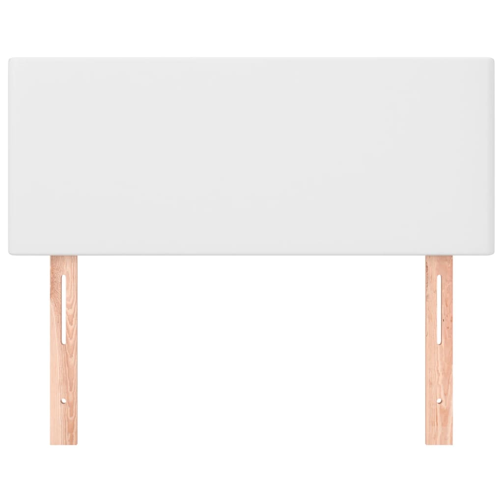 vidaXL Tăblie de pat, alb, 90x5x78/88 cm, piele ecologică vidaXL Tăblie de pat, alb, 90x5x78/88 cm, piele ecologică