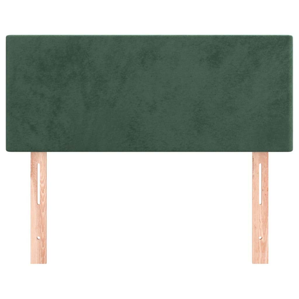 vidaXL Tăblie de pat, verde închis, 90x5x78/88 cm, catifea vidaXL Tăblie de pat, verde închis, 90x5x78/88 cm, catifea