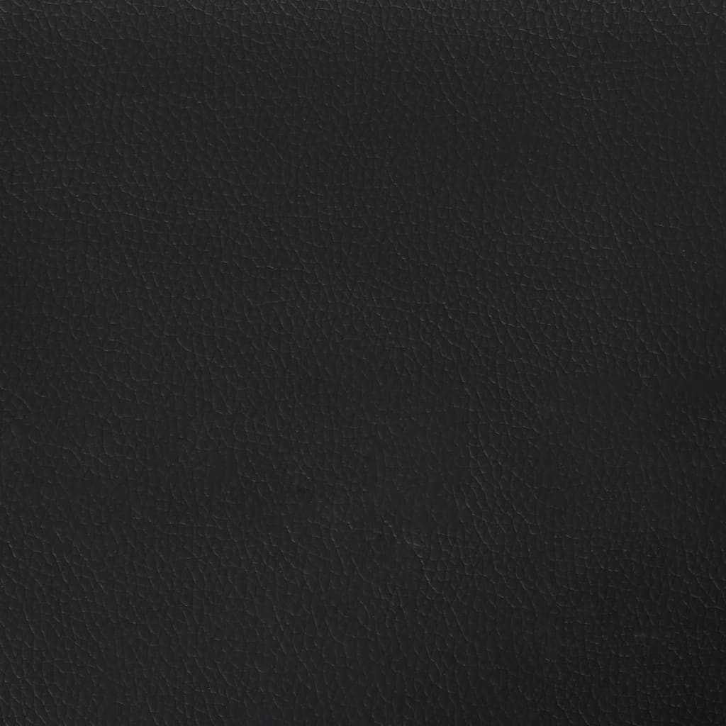 vidaXL Tăblii de pat, 2 buc, negru, 80x5x78/88 cm, piele ecologică